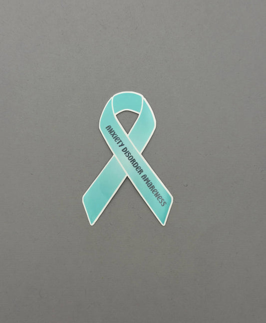 Anxiety Disorder Awareness Ribbon Sticker or Magnet