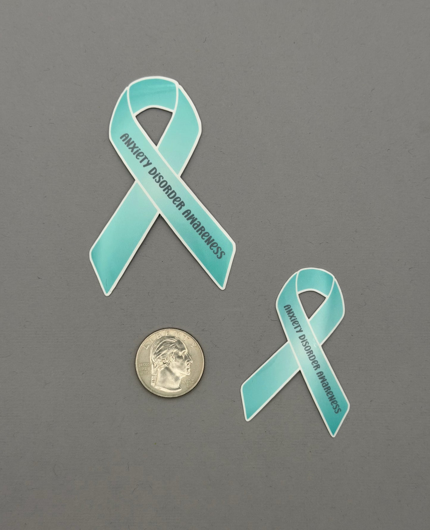 Anxiety Disorder Awareness Ribbon Sticker or Magnet