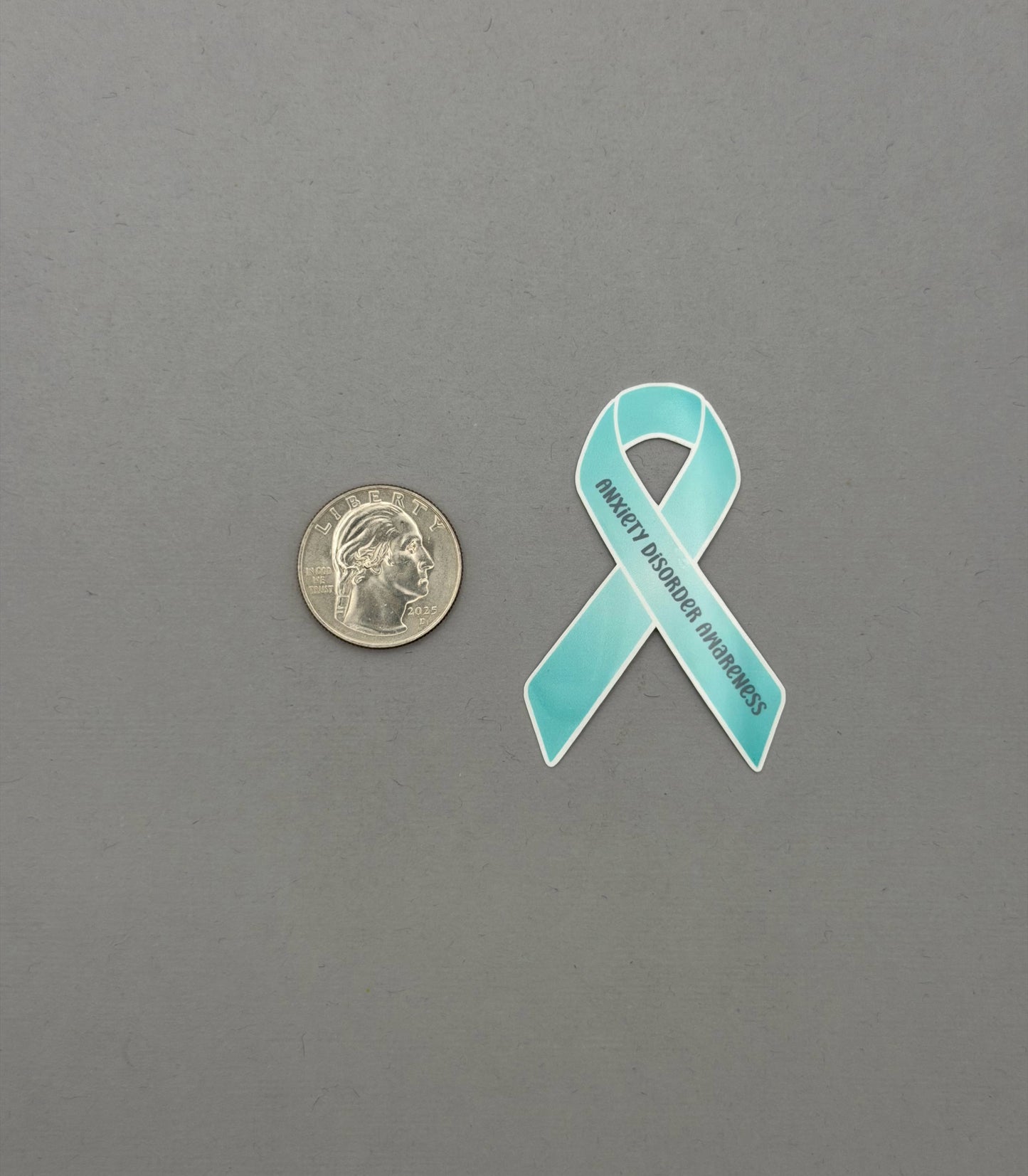 Anxiety Disorder Awareness Ribbon Sticker or Magnet