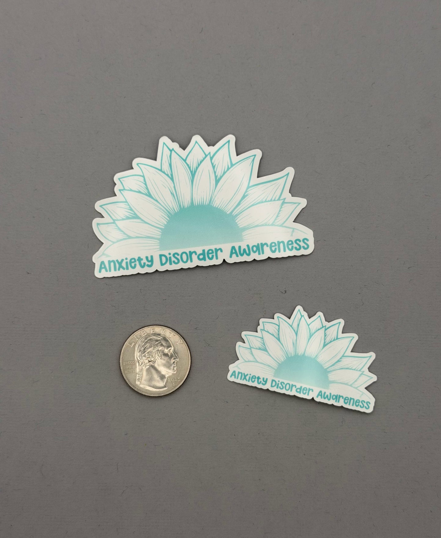 Anxiety Disorder Awareness Sunflower Sticker or Magnet