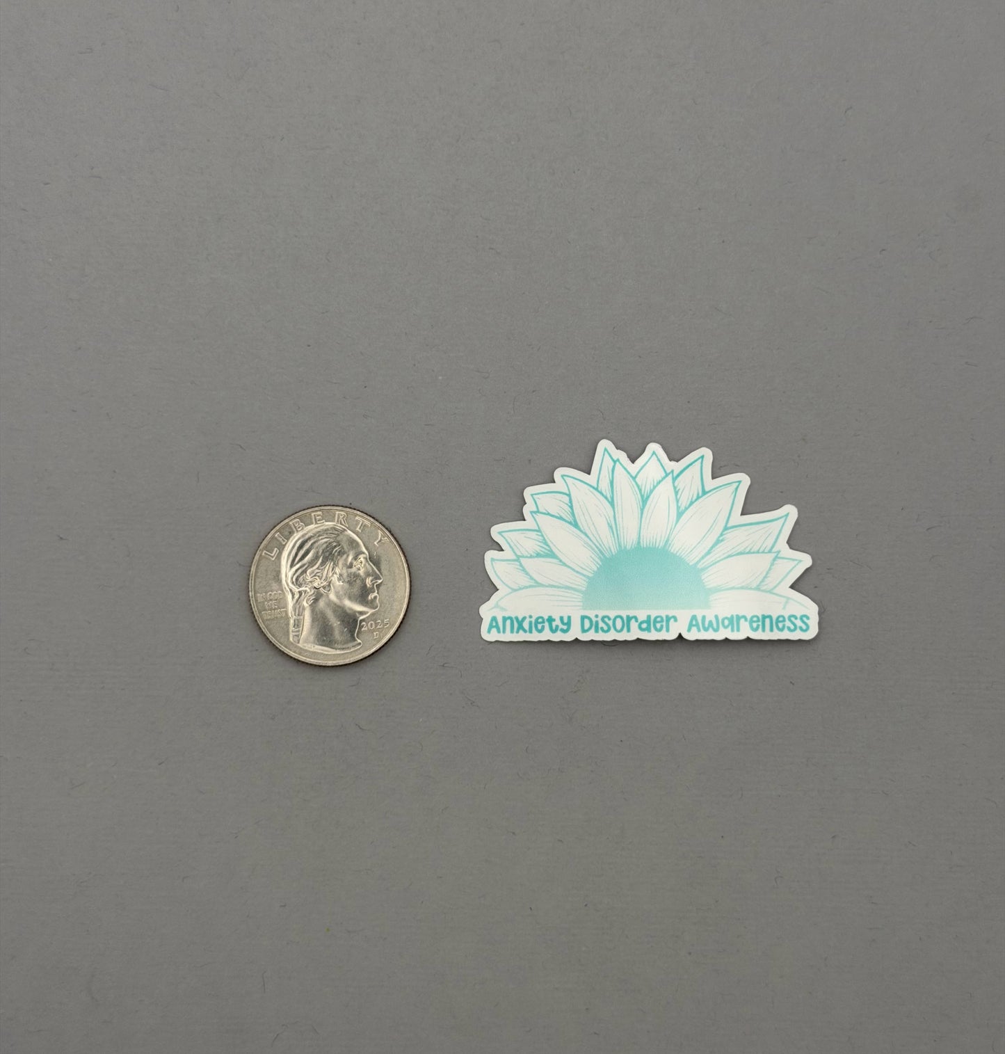 Anxiety Disorder Awareness Sunflower Sticker or Magnet