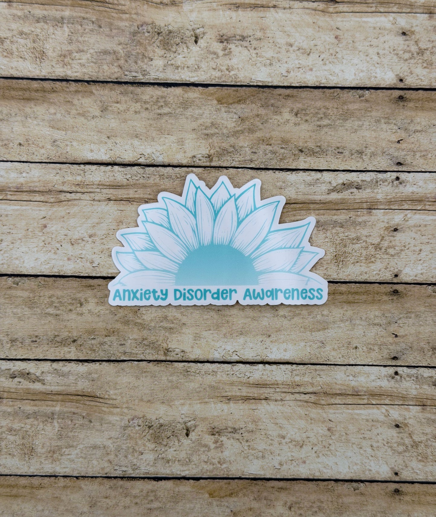 Anxiety Disorder Awareness Sunflower Sticker or Magnet