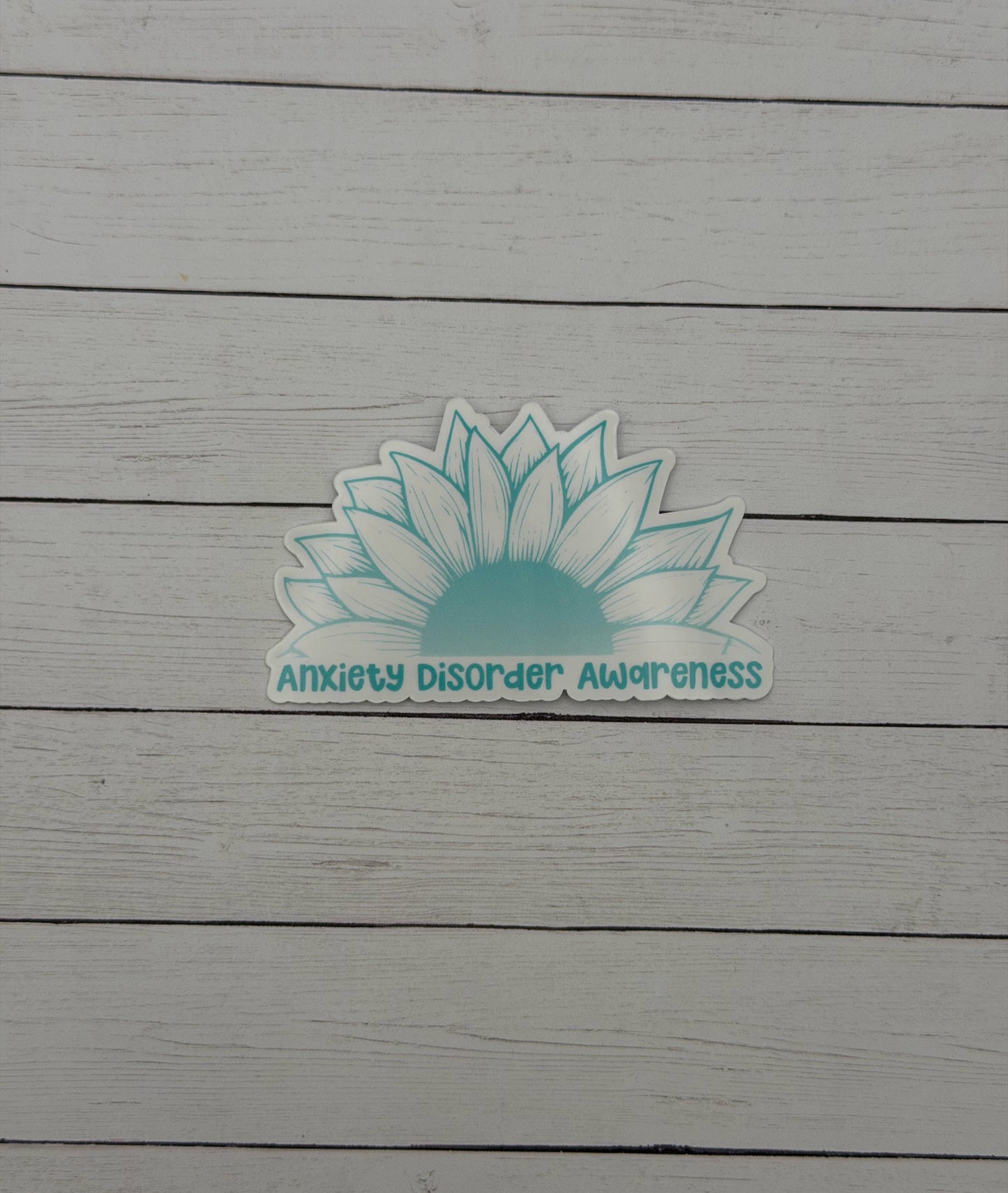 Anxiety Disorder Awareness Sunflower Sticker or Magnet