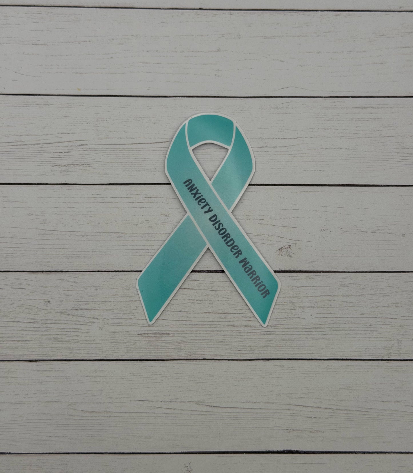 Anxiety Disorder Warrior Ribbon Sticker or Magnet