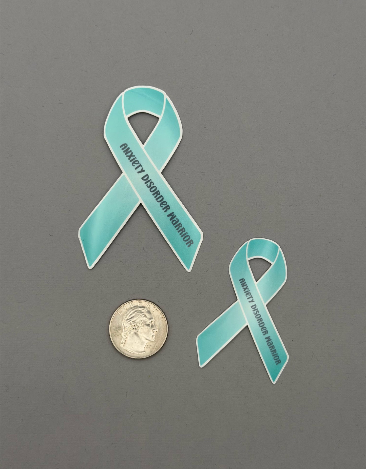 Anxiety Disorder Warrior Ribbon Sticker or Magnet
