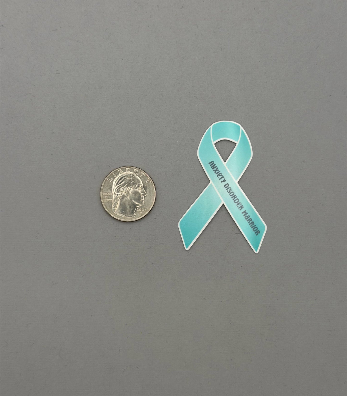 Anxiety Disorder Warrior Ribbon Sticker or Magnet