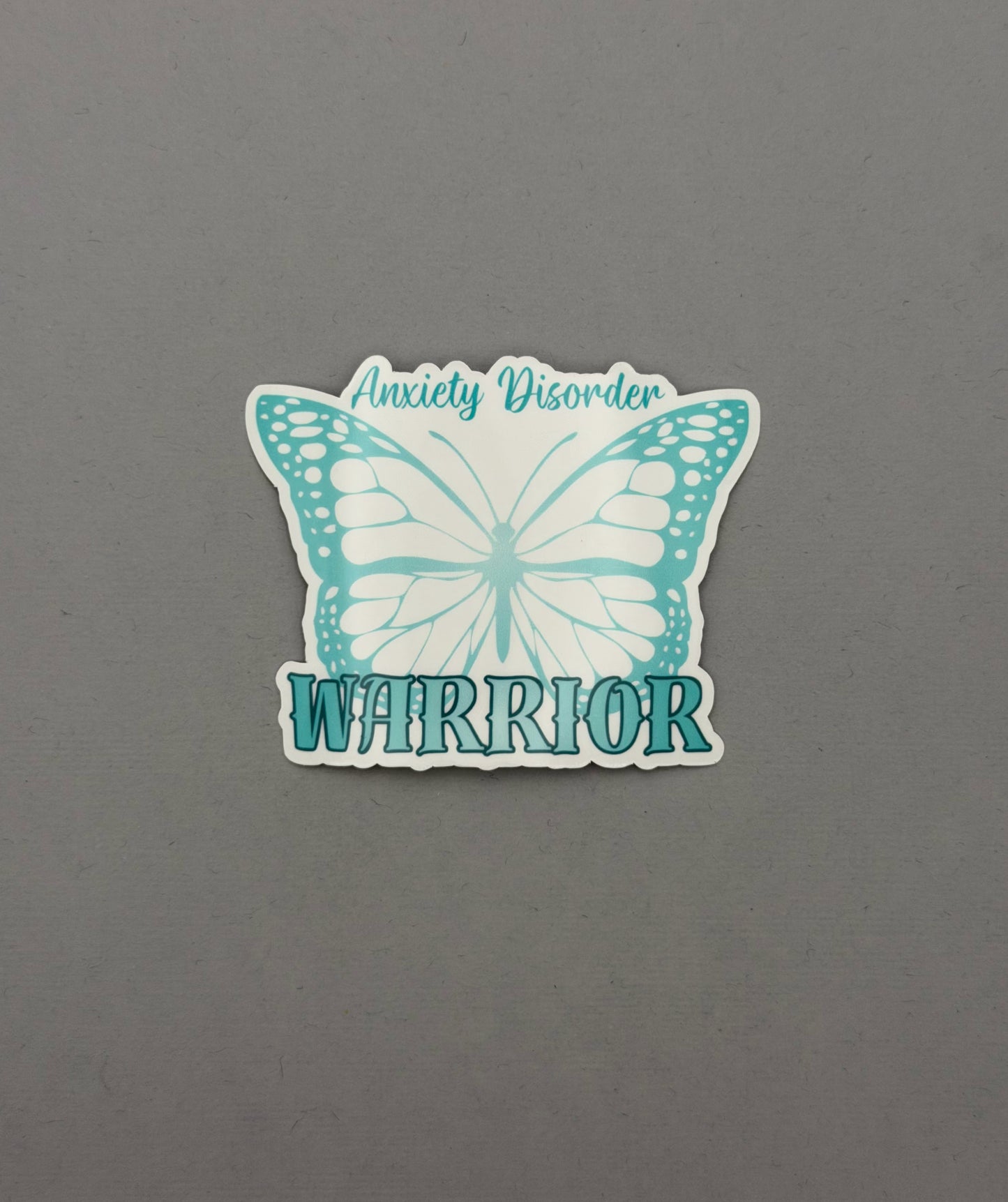 Anxiety Disorder Warrior Butterfly Sticker or Magnet