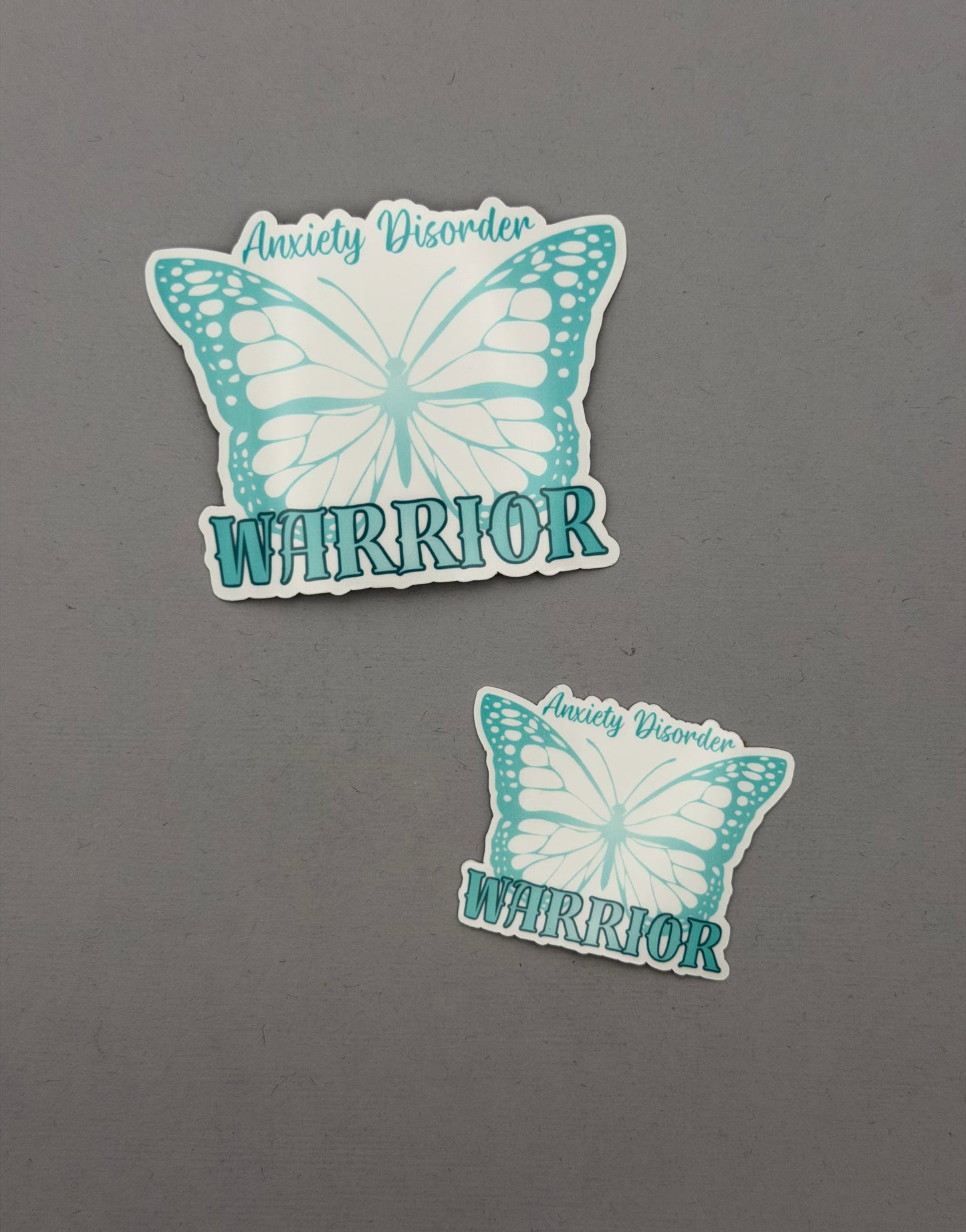 Anxiety Disorder Warrior Butterfly Sticker or Magnet