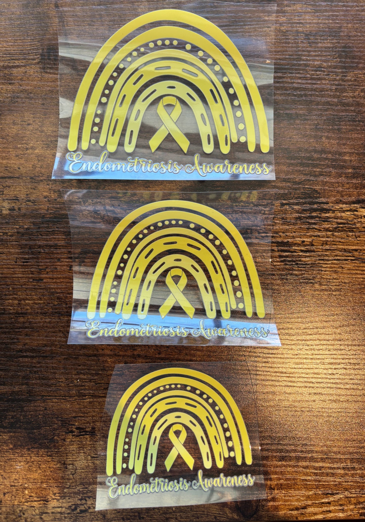 Endometriosis Awareness Rainbow Car Decal