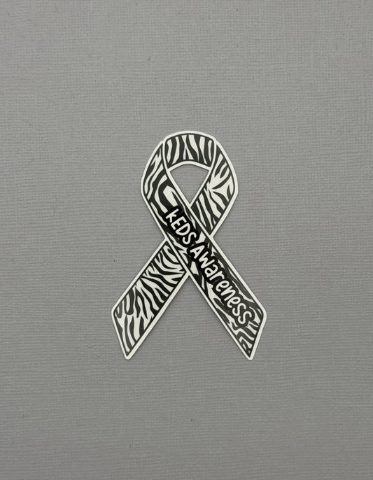kEDS Awareness Ribbon Sticker or Magnet |  kyphoscoliotic Ehlers-Danlos Syndrome