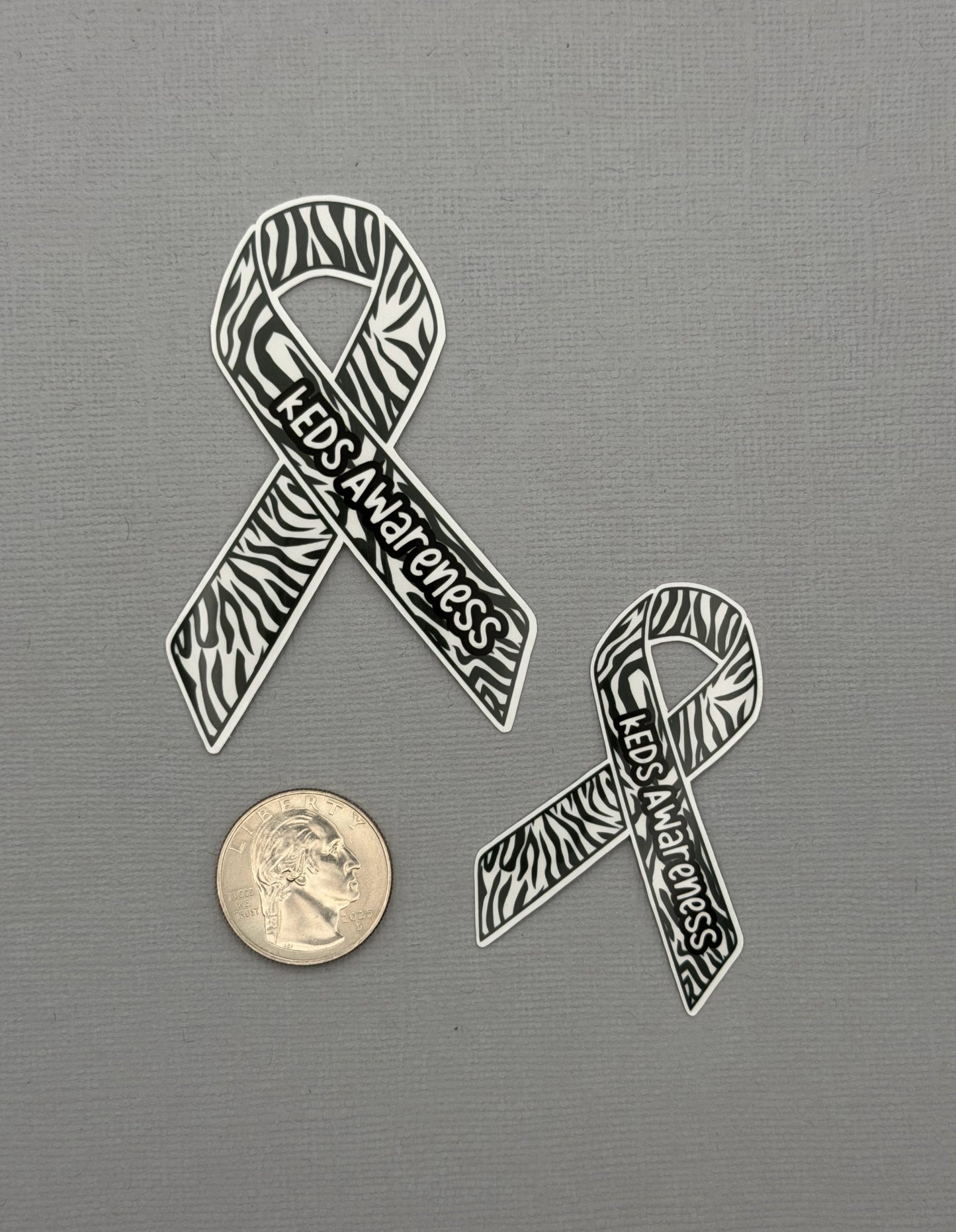 kEDS Awareness Ribbon Sticker or Magnet |  kyphoscoliotic Ehlers-Danlos Syndrome