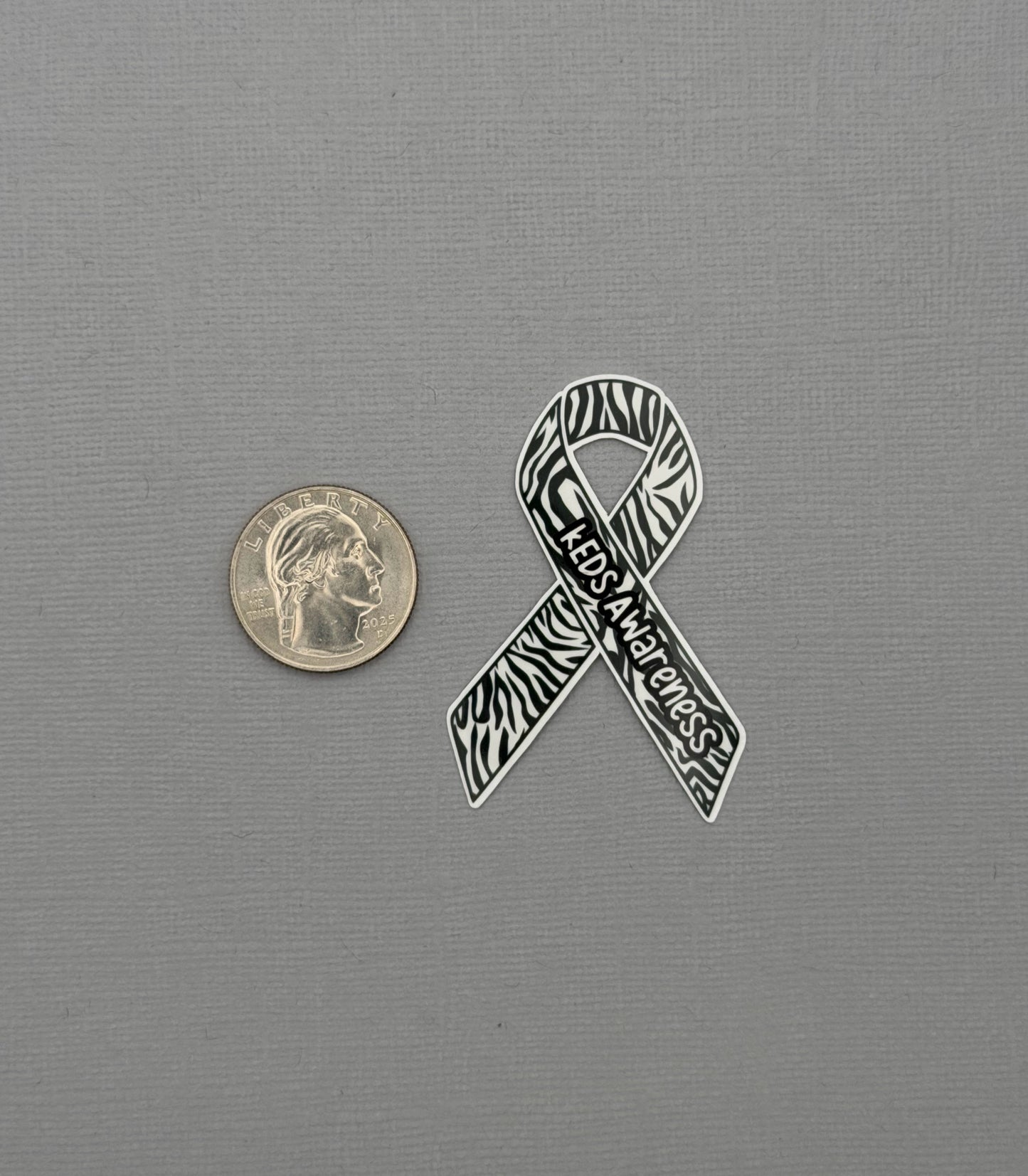 kEDS Awareness Ribbon Sticker or Magnet |  kyphoscoliotic Ehlers-Danlos Syndrome