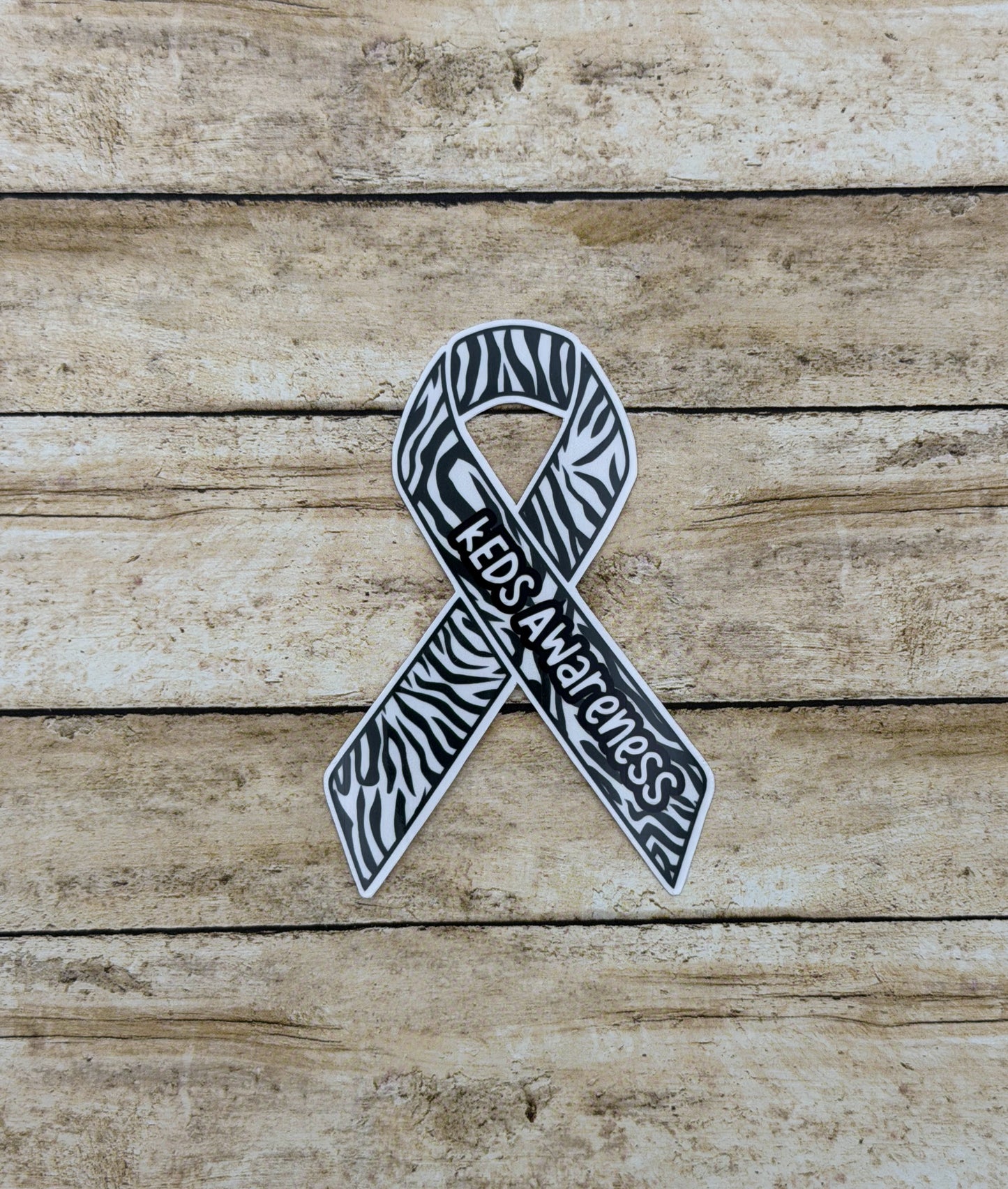kEDS Awareness Ribbon Sticker or Magnet |  kyphoscoliotic Ehlers-Danlos Syndrome