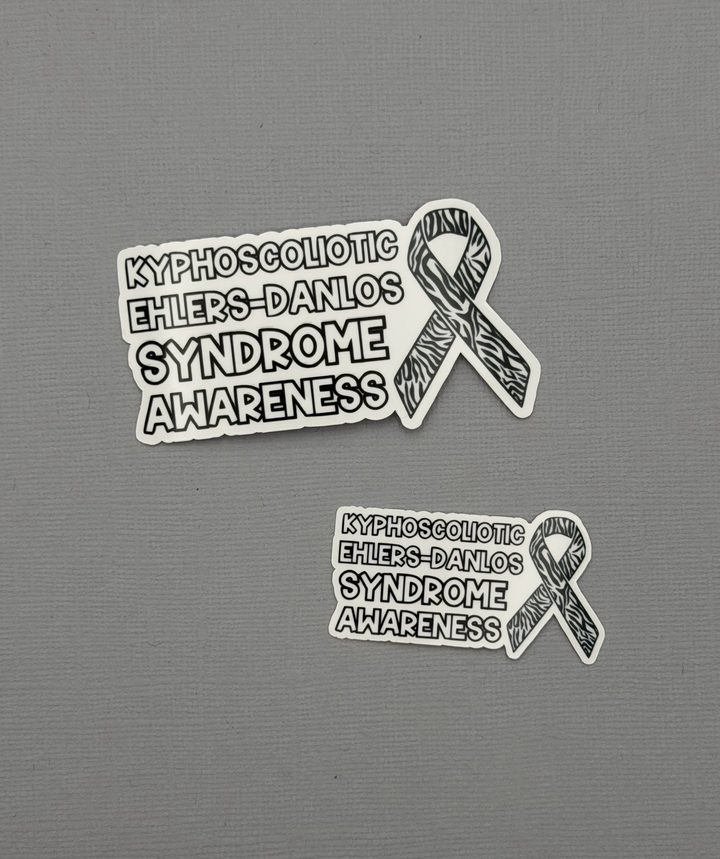 kEDS Awareness with Ribbon Sticker or Magnet |  kyphoscoliotic Ehlers-Danlos Syndrome