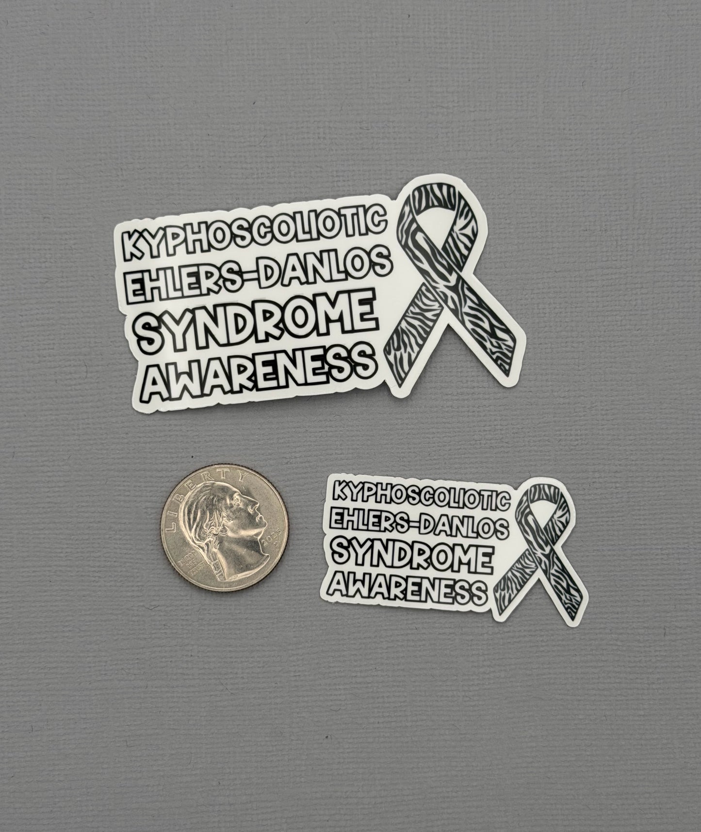 kEDS Awareness with Ribbon Sticker or Magnet |  kyphoscoliotic Ehlers-Danlos Syndrome