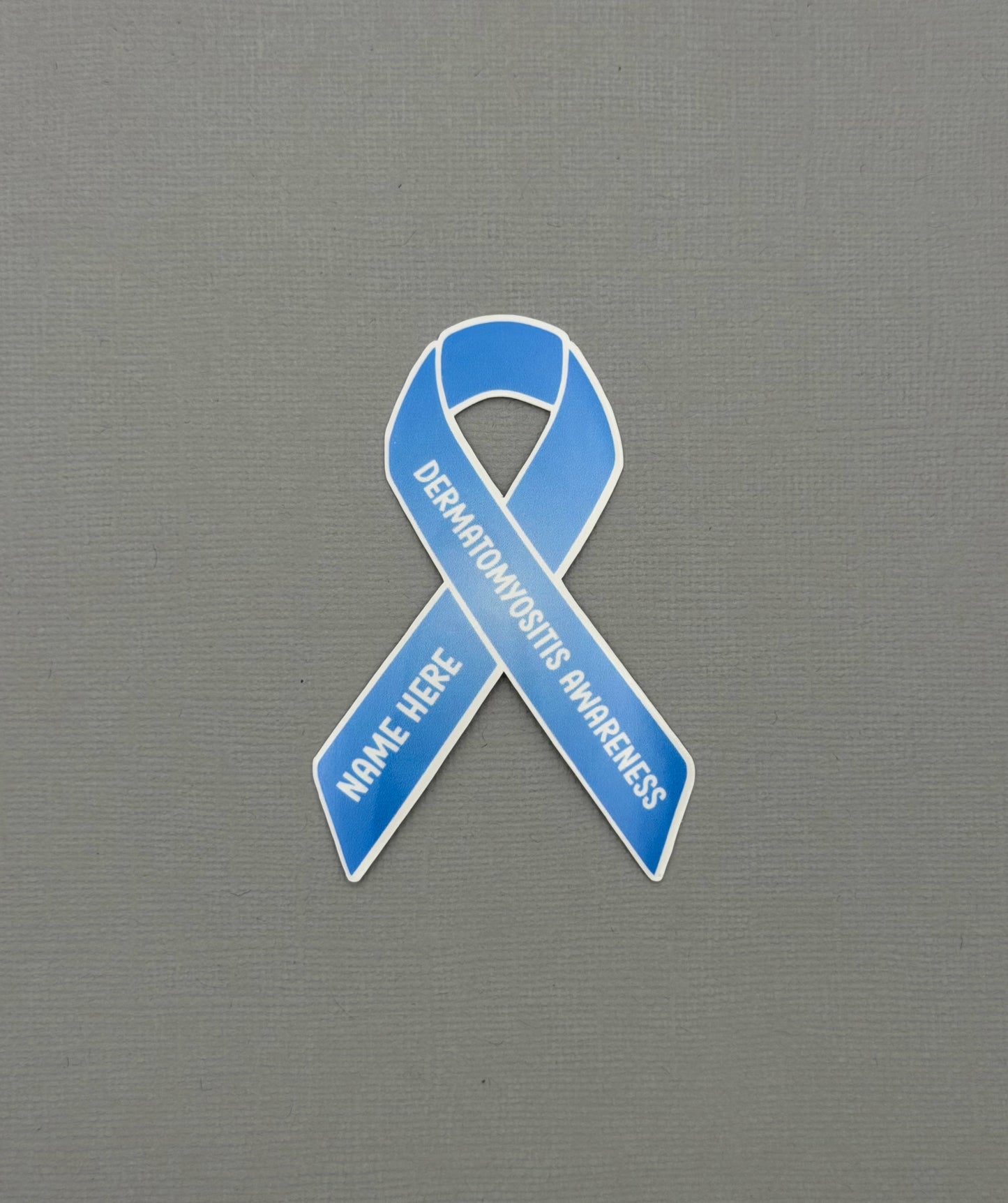 Dermatomyositis Awareness Custom Ribbon Sticker