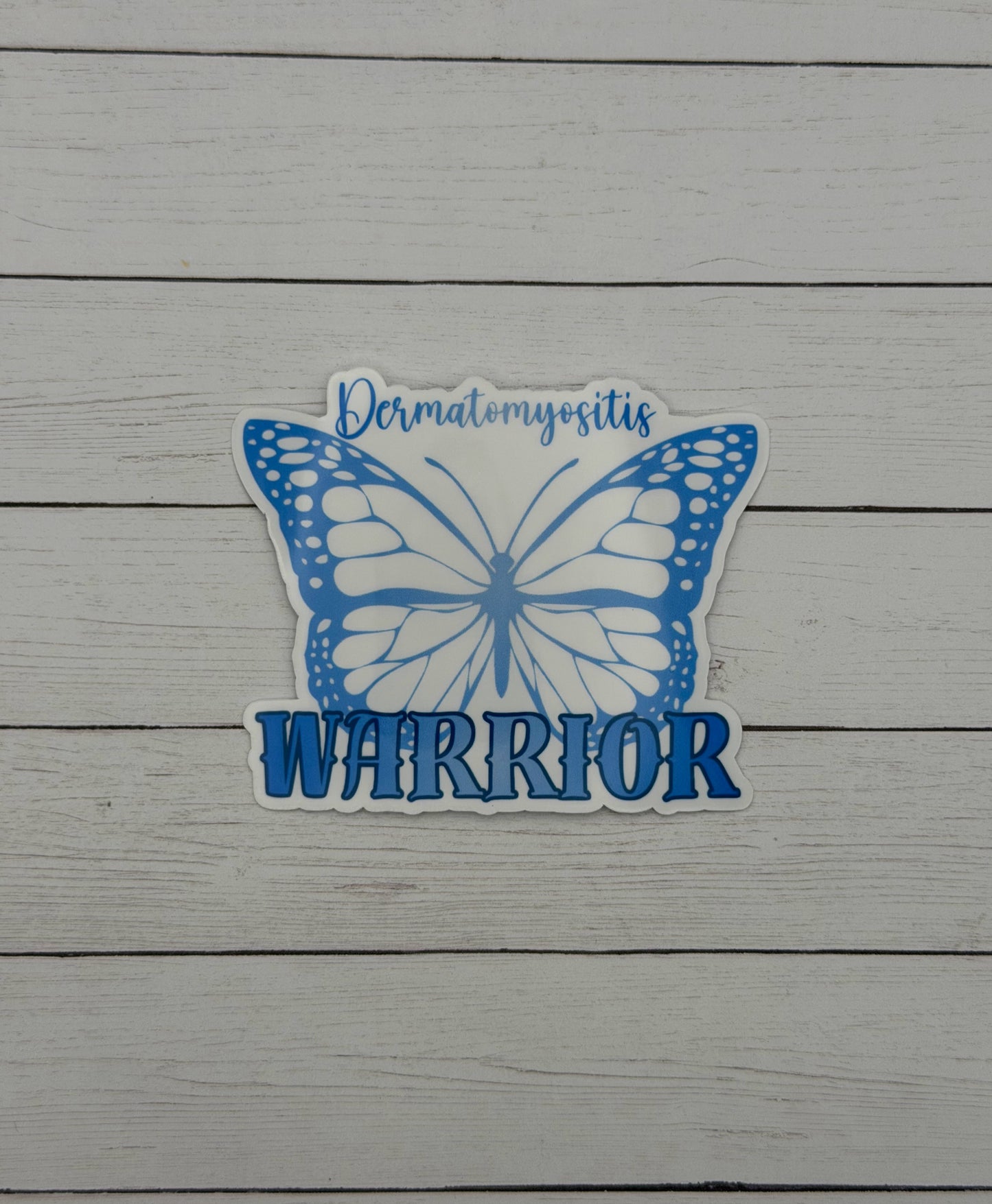 Dermatomyositis Warrior Butterfly Sticker or Magnet