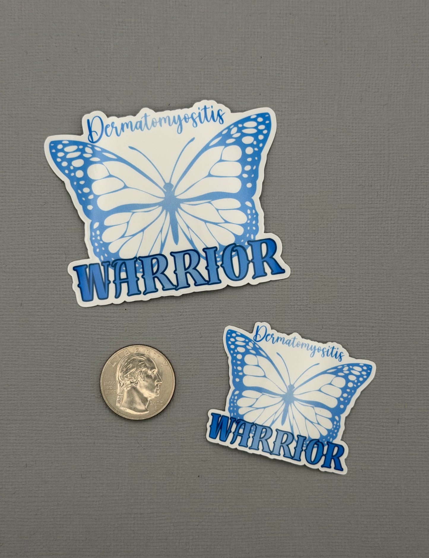 Dermatomyositis Warrior Butterfly Sticker or Magnet