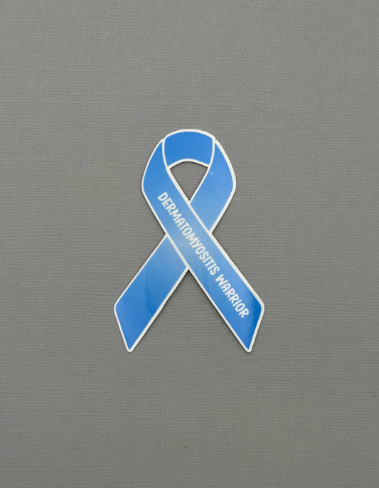 Dermatomyositis Warrior Ribbon Sticker or Magnet