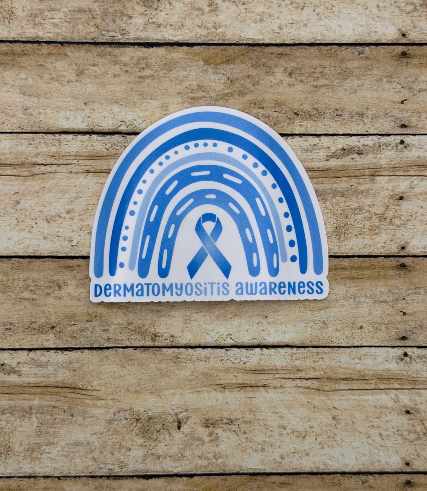 Dermatomyositis Awareness Rainbow Sticker or Magnet