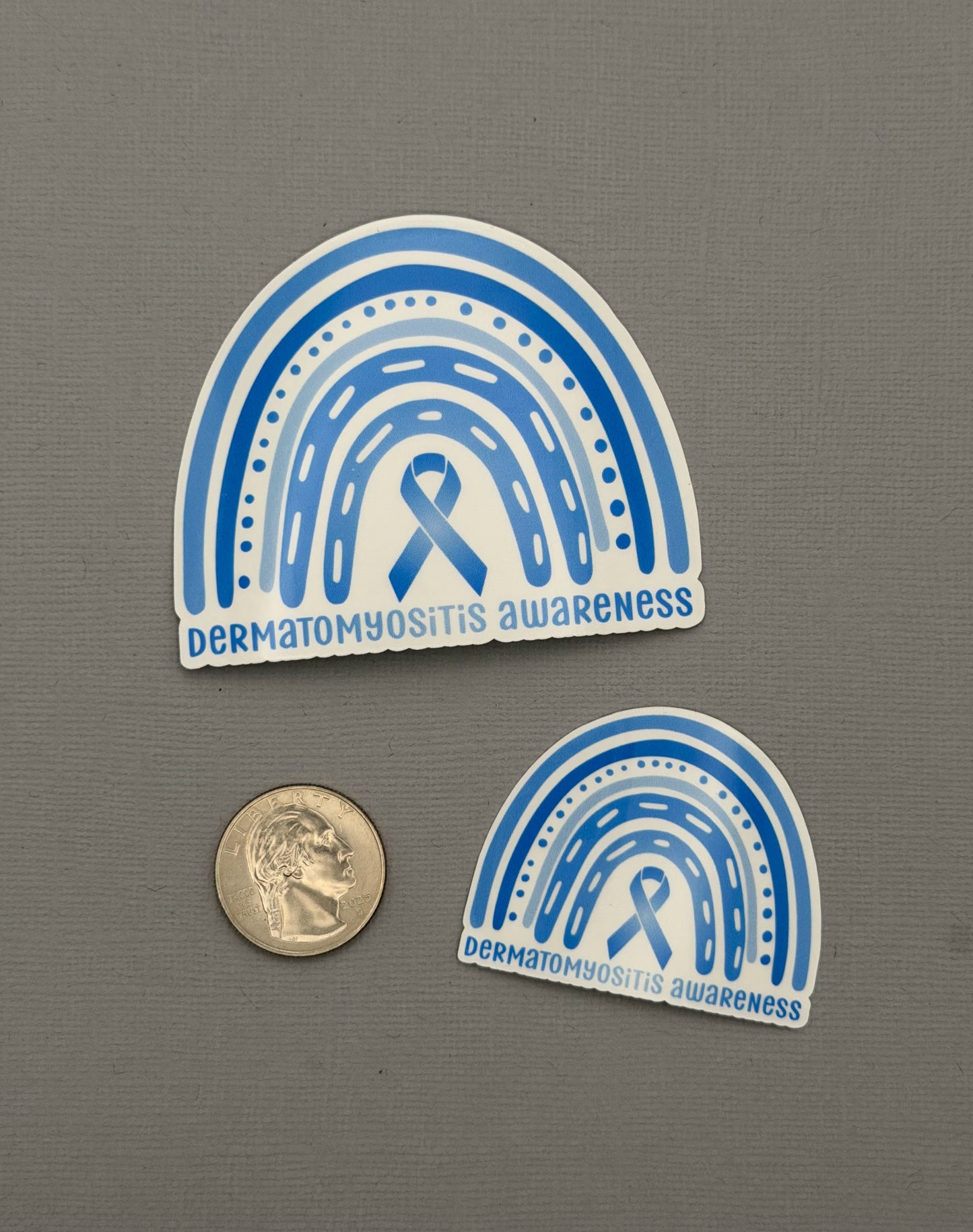 Dermatomyositis Awareness Rainbow Sticker or Magnet