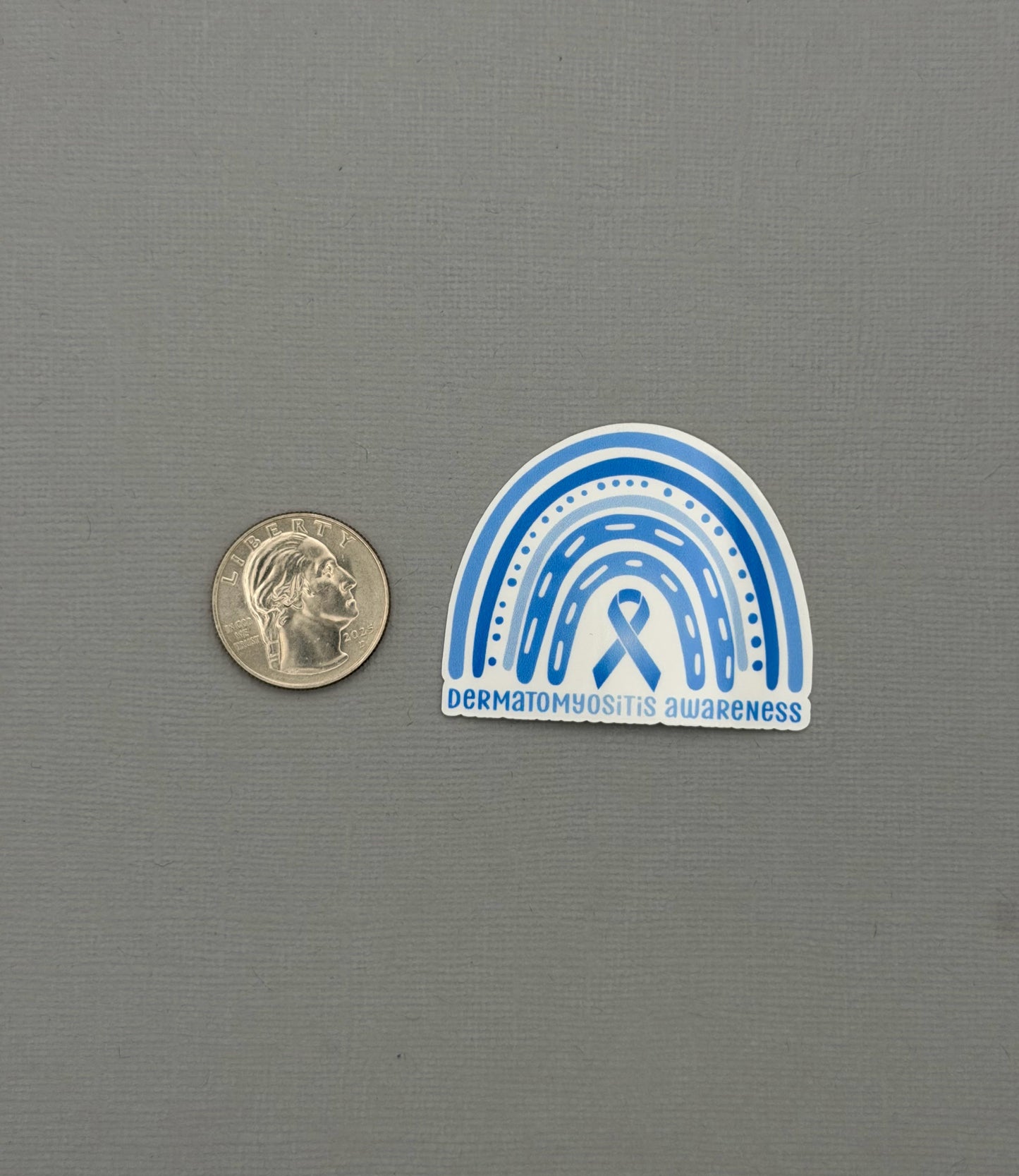Dermatomyositis Awareness Rainbow Sticker or Magnet