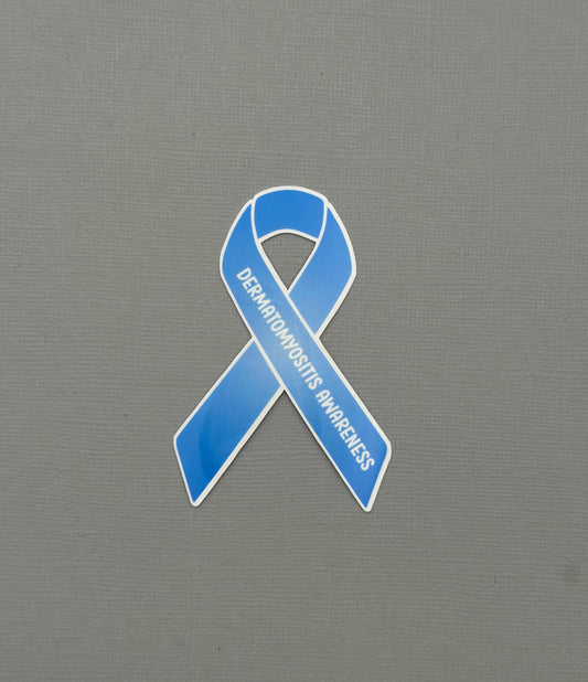 Dermatomyositis Awareness Ribbon Sticker or Magnet