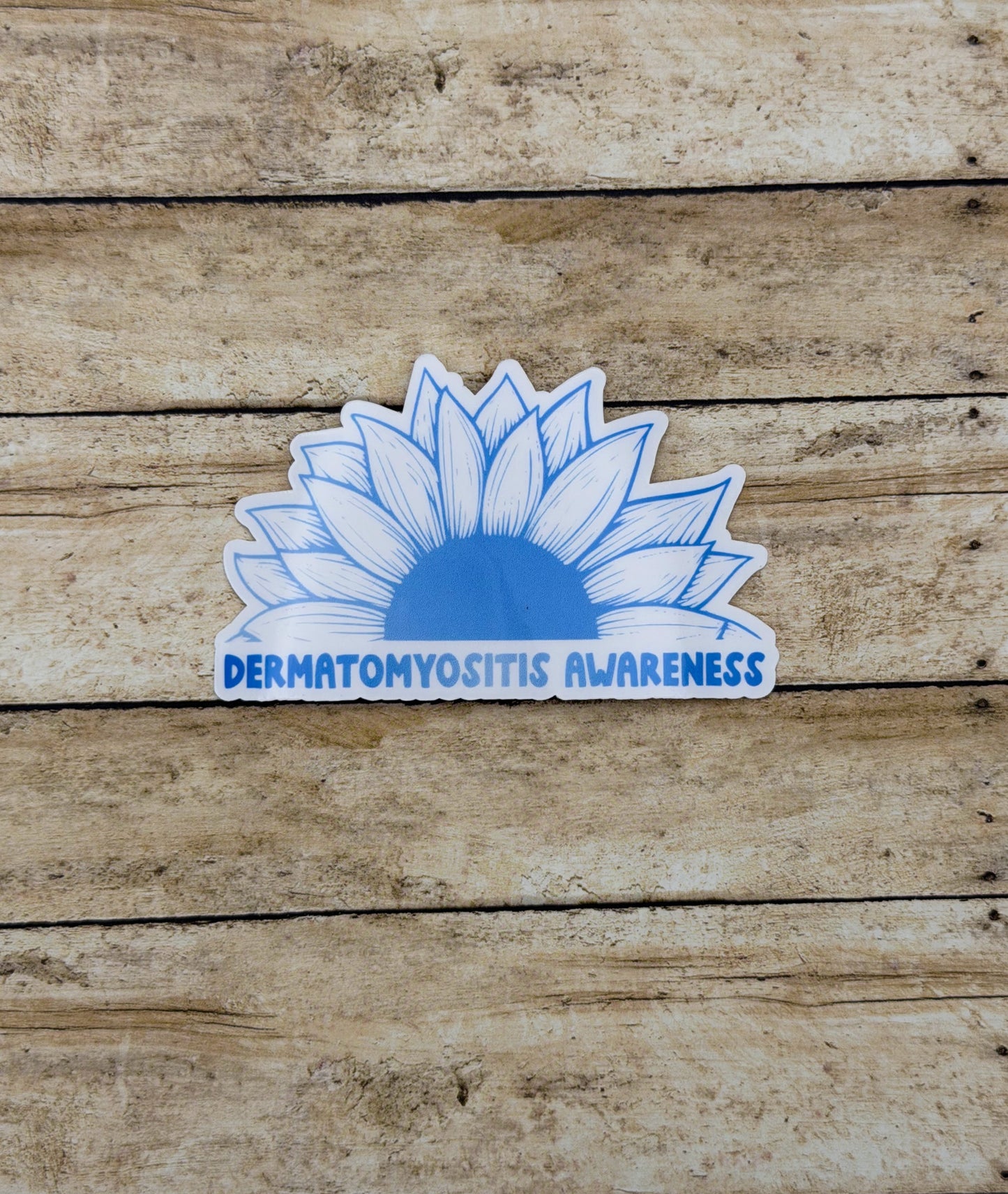 Dermatomyositis Awareness Sunflower Sticker or Magnet