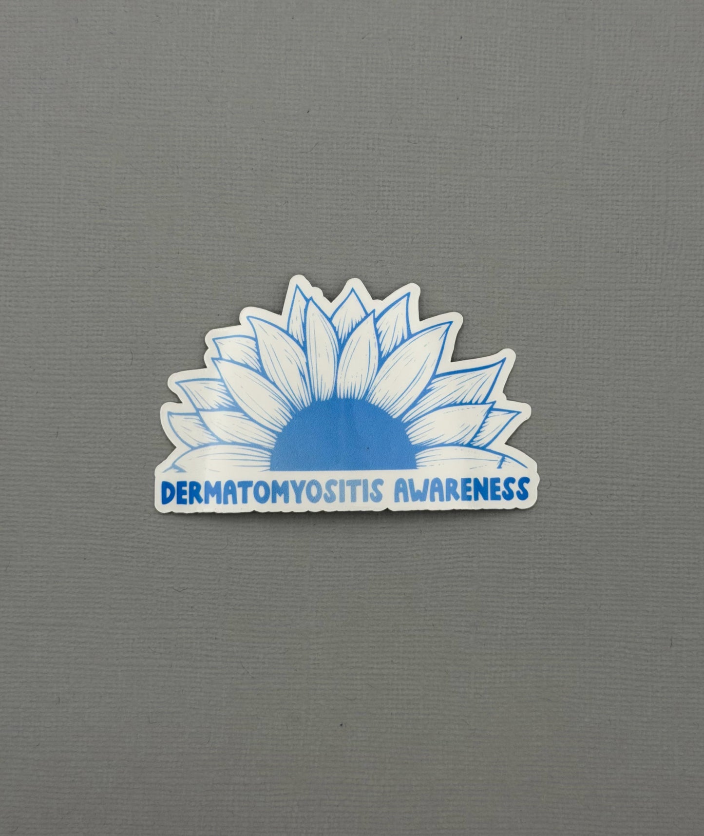 Dermatomyositis Awareness Sunflower Sticker or Magnet