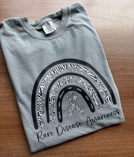 Rare Disease Awareness Rainbow T-Shirt