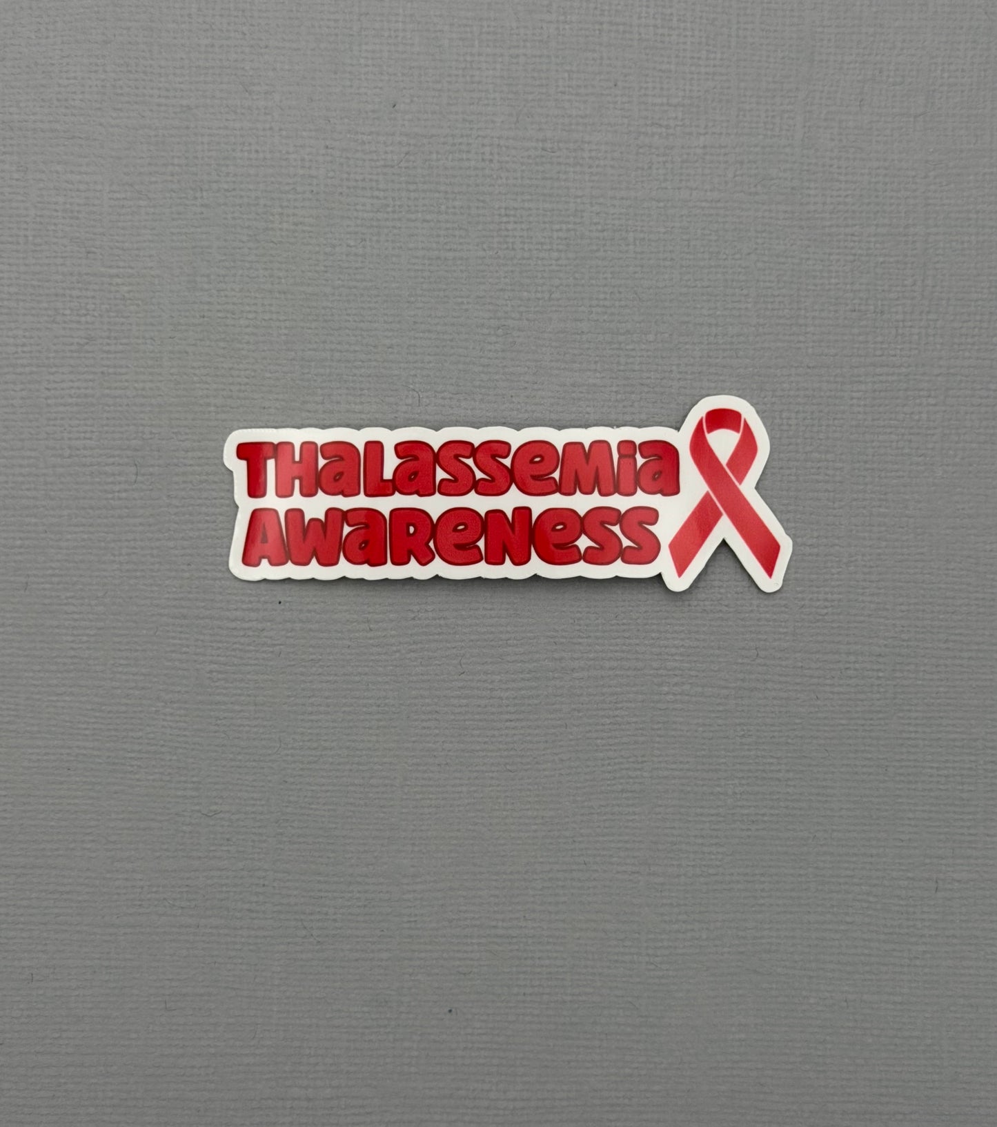 Thalassemia Awareness with Ribbon Sticker or Magnet