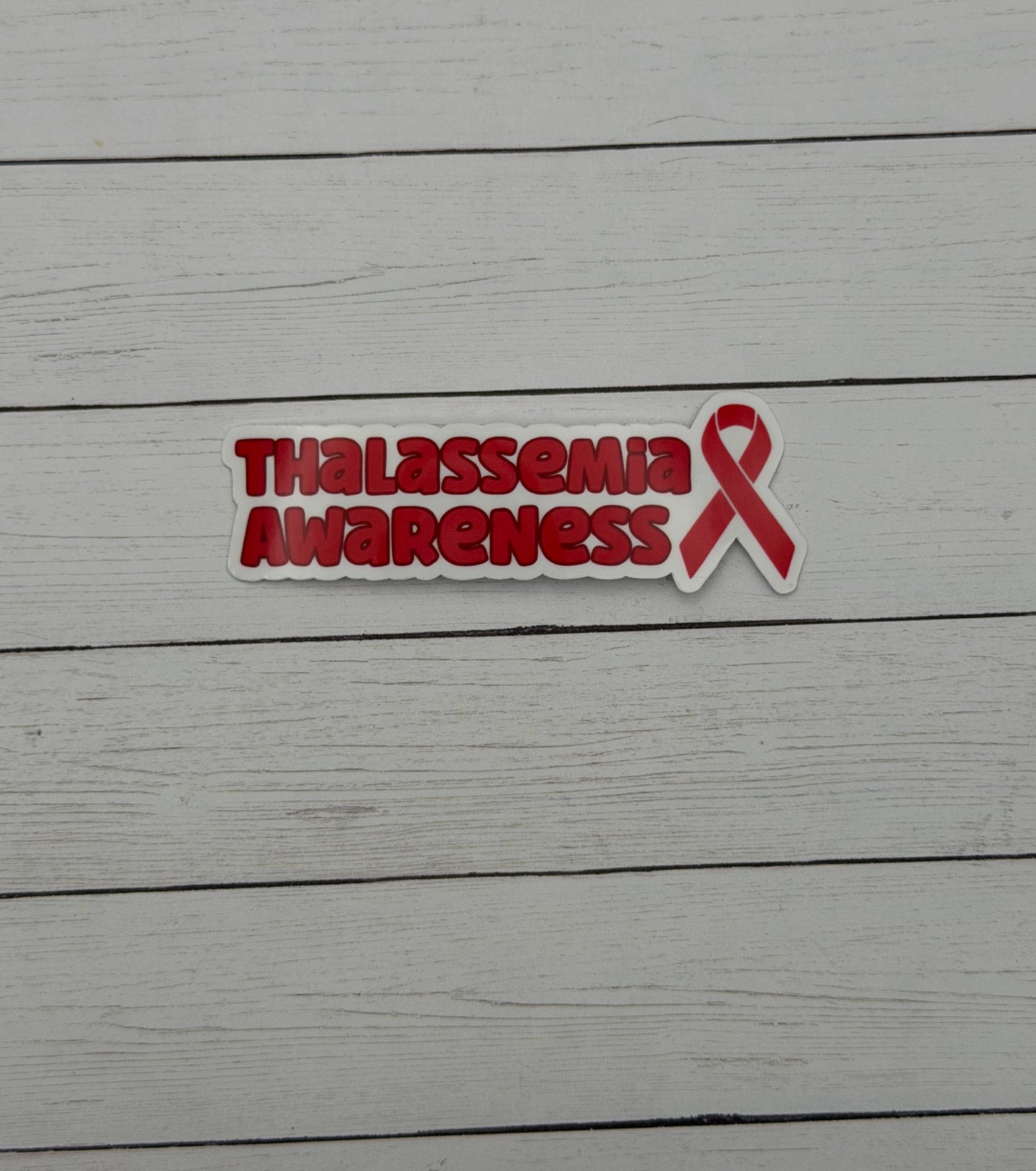 Thalassemia Awareness with Ribbon Sticker or Magnet