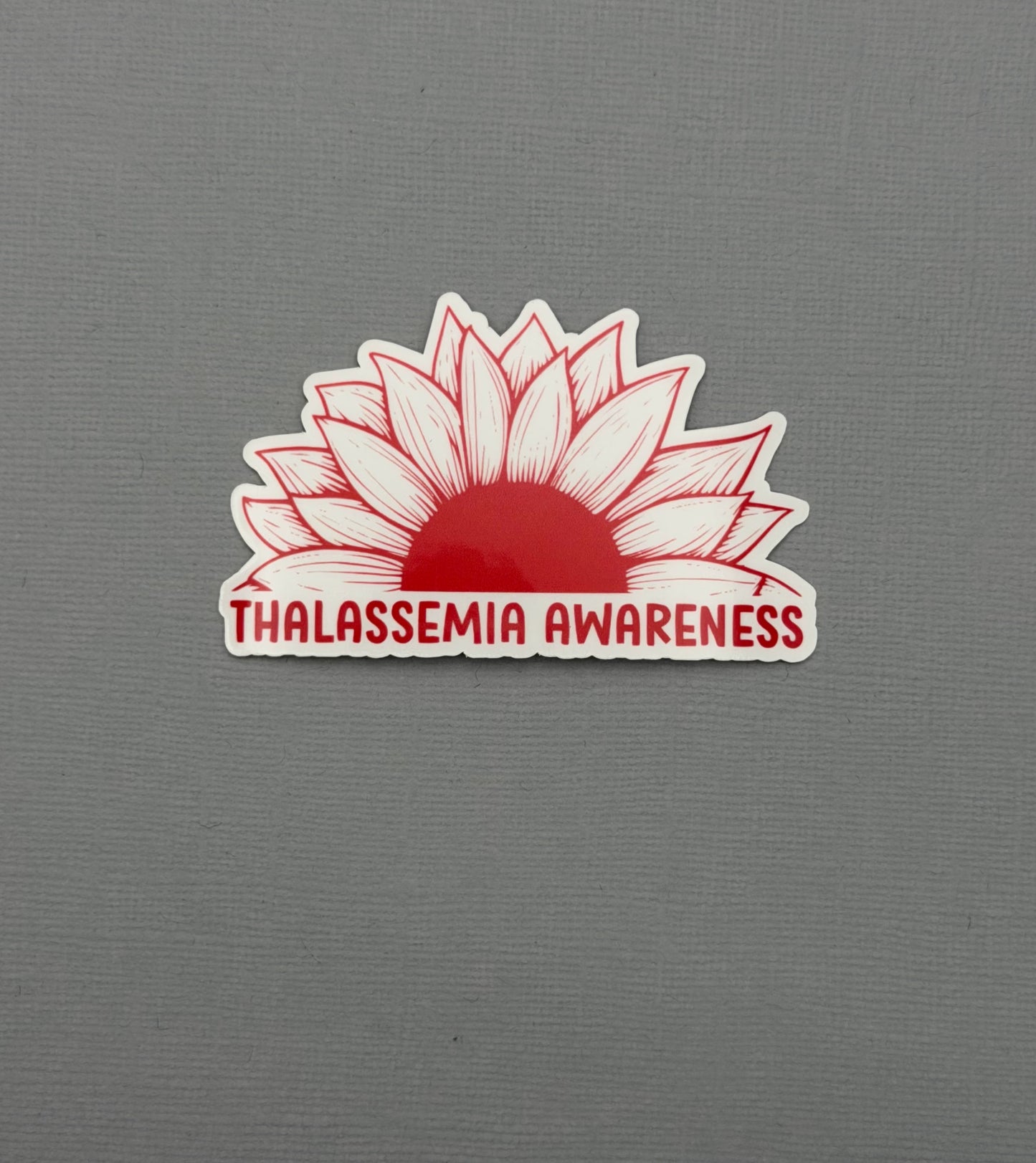 Thalassemia Awareness Sunflower Sticker or Magnet