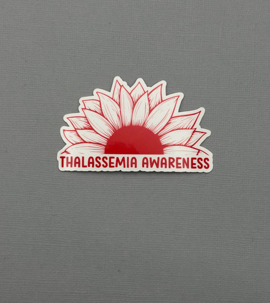Thalassemia Awareness Sunflower Sticker or Magnet