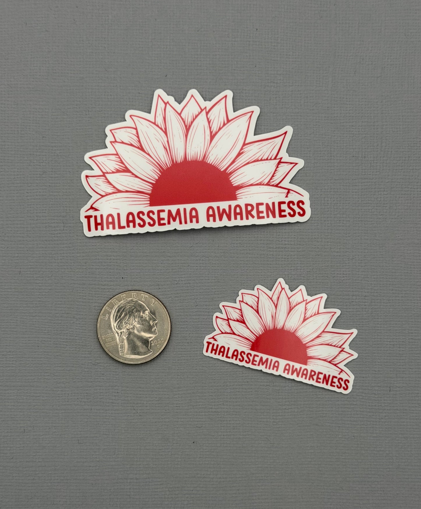 Thalassemia Awareness Sunflower Sticker or Magnet
