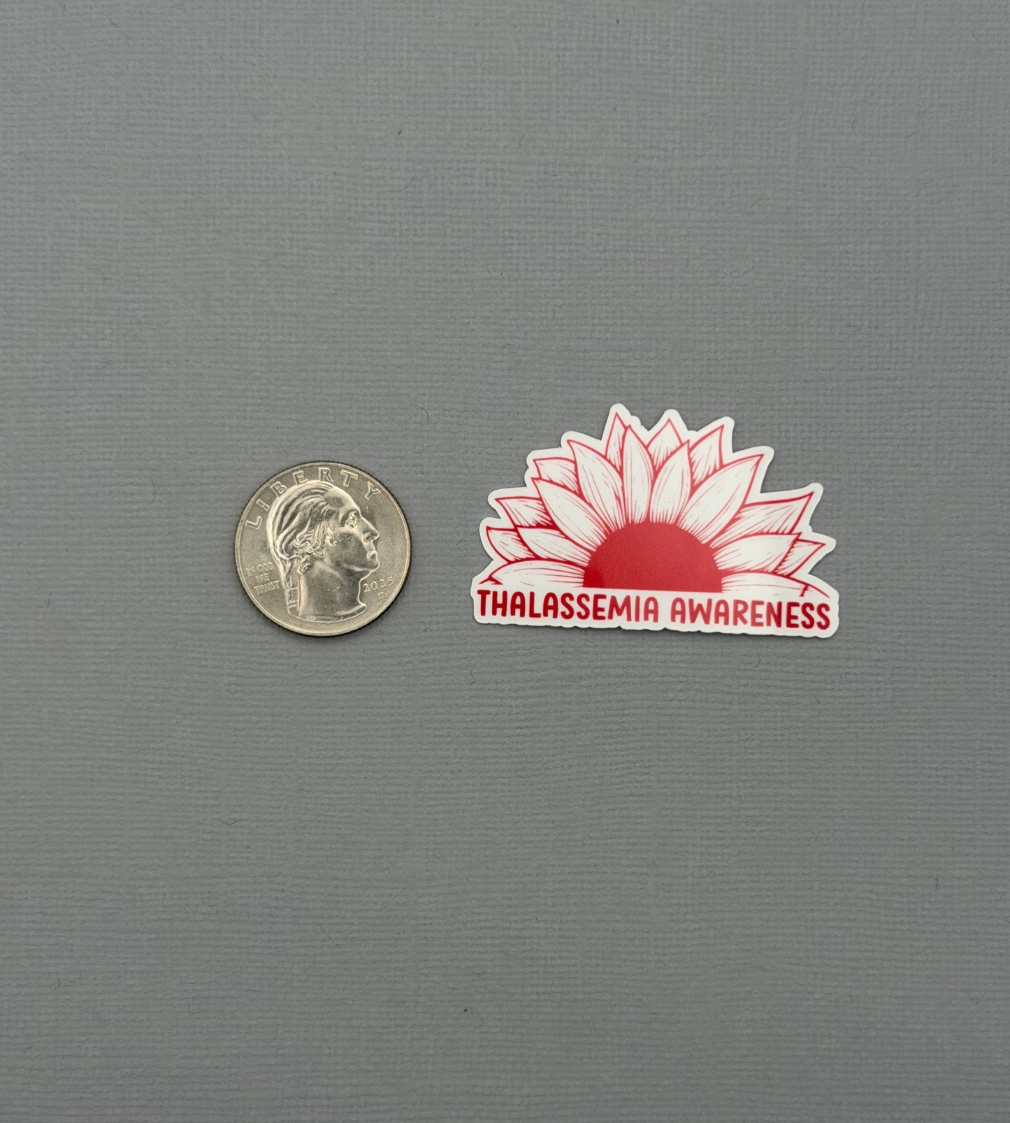 Thalassemia Awareness Sunflower Sticker or Magnet