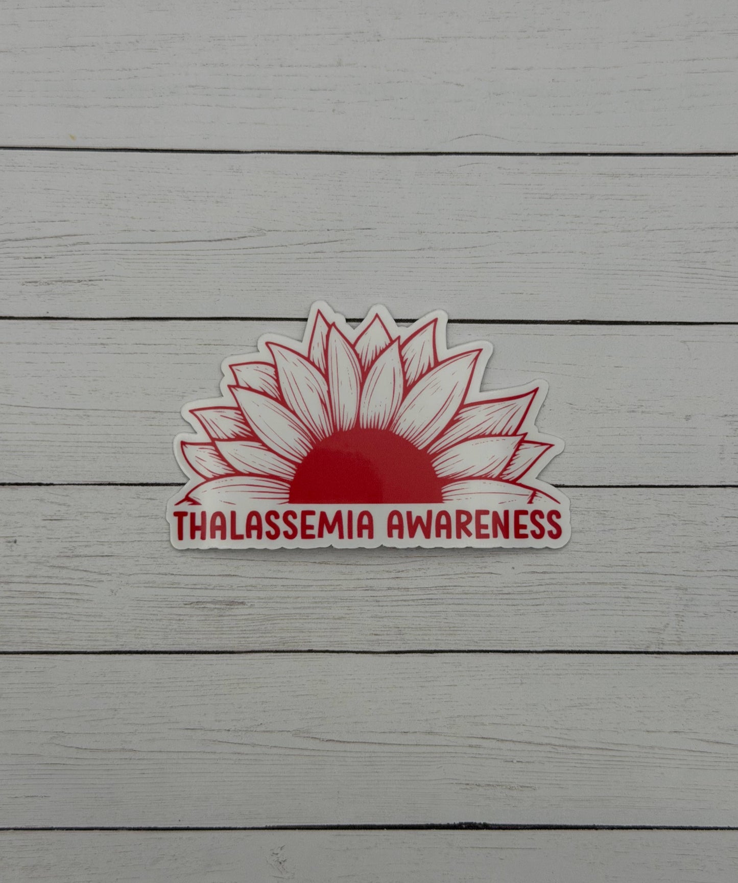 Thalassemia Awareness Sunflower Sticker or Magnet