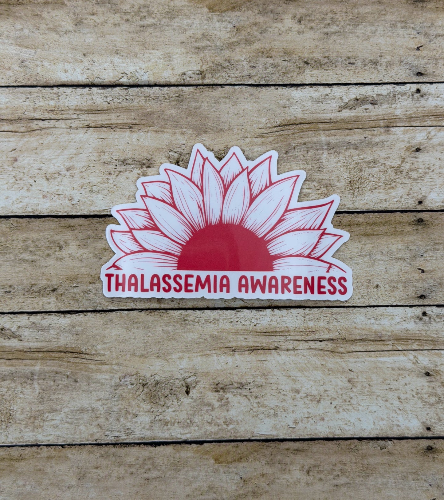 Thalassemia Awareness Sunflower Sticker or Magnet