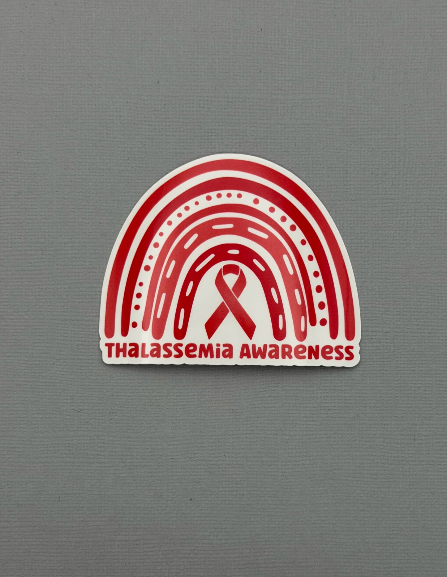 Thalassemia Awareness Rainbow Sticker or Magnet