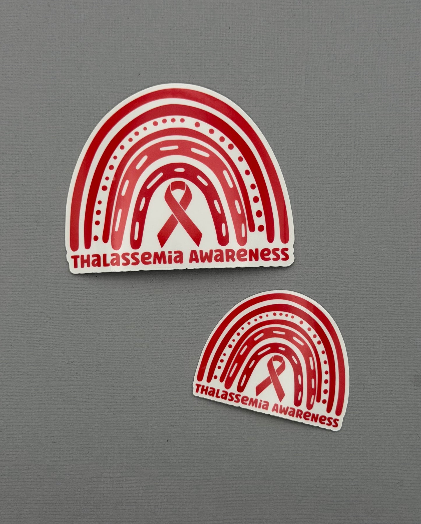 Thalassemia Awareness Rainbow Sticker or Magnet