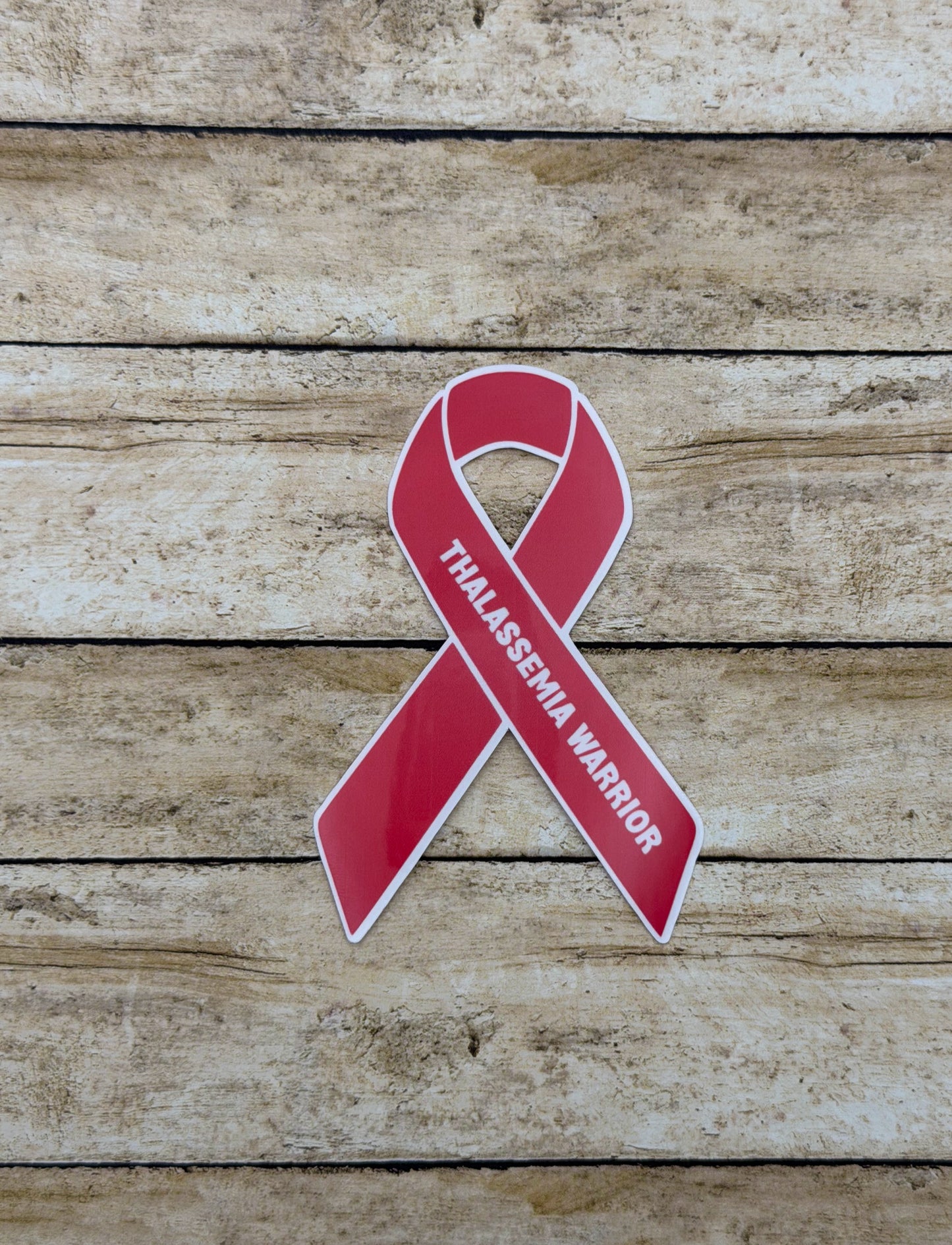 Thalassemia Warrior Ribbon Sticker or Magnet