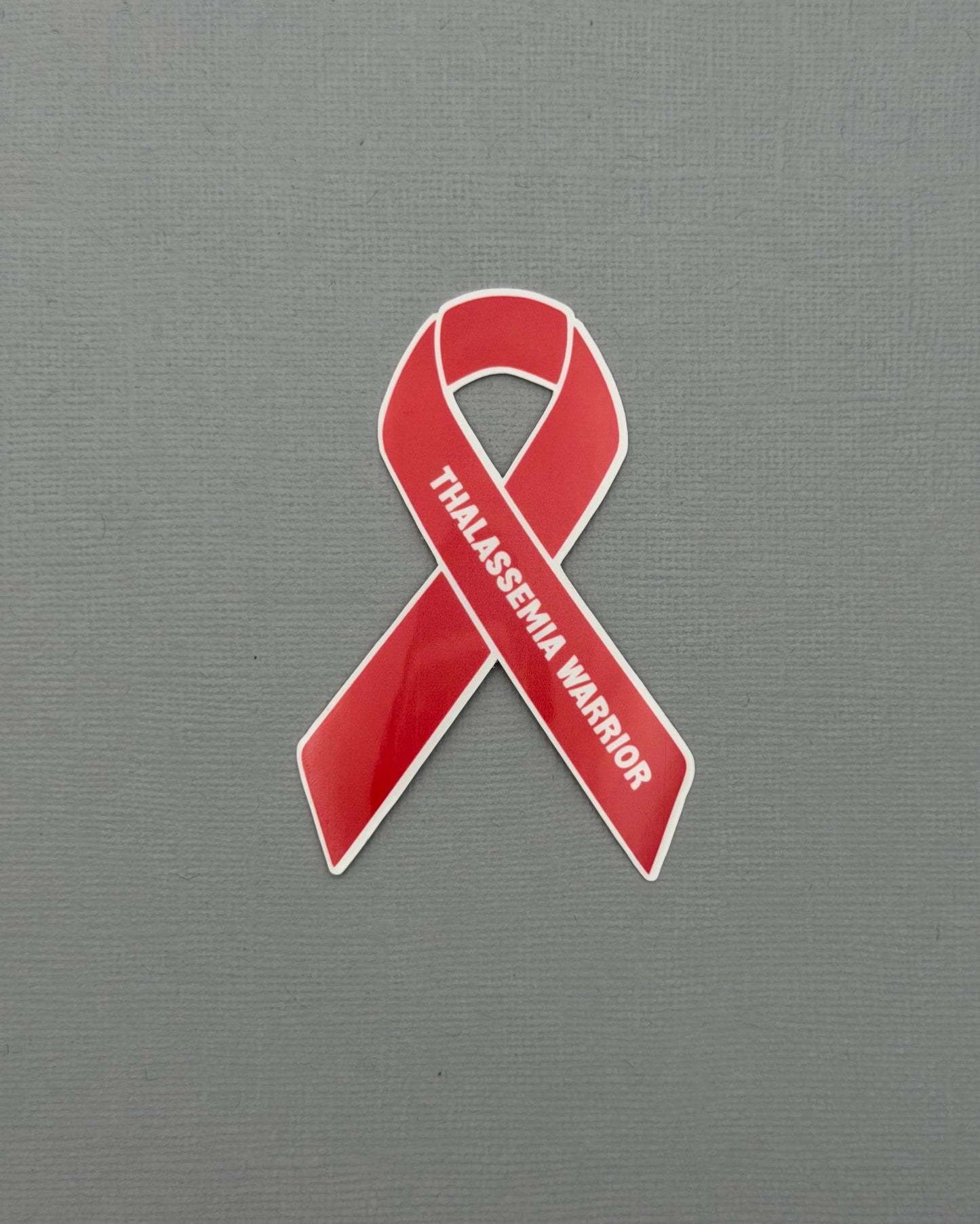 Thalassemia Warrior Ribbon Sticker or Magnet