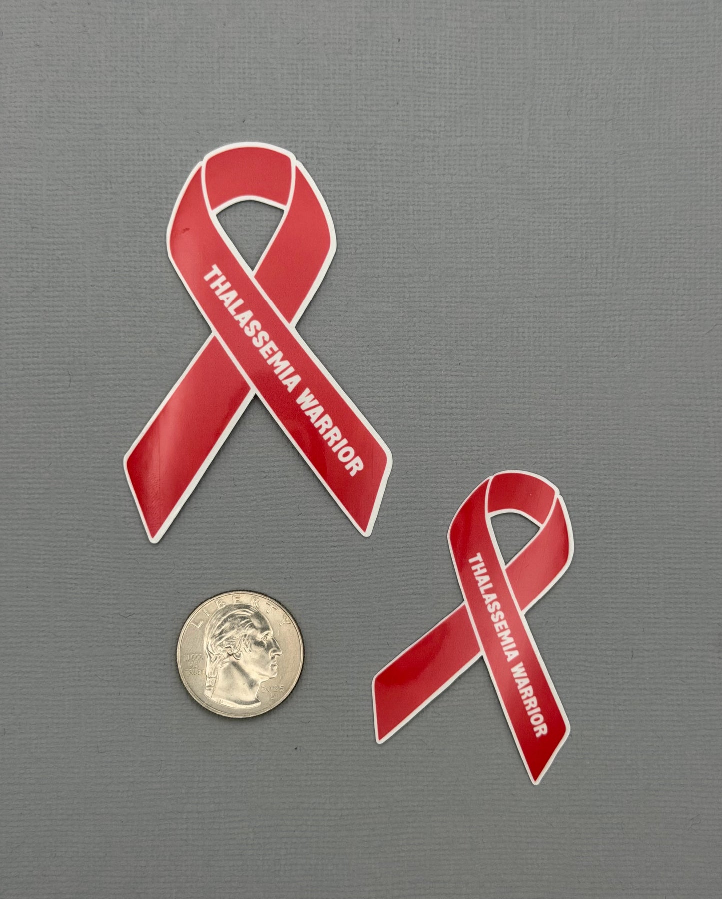 Thalassemia Warrior Ribbon Sticker or Magnet