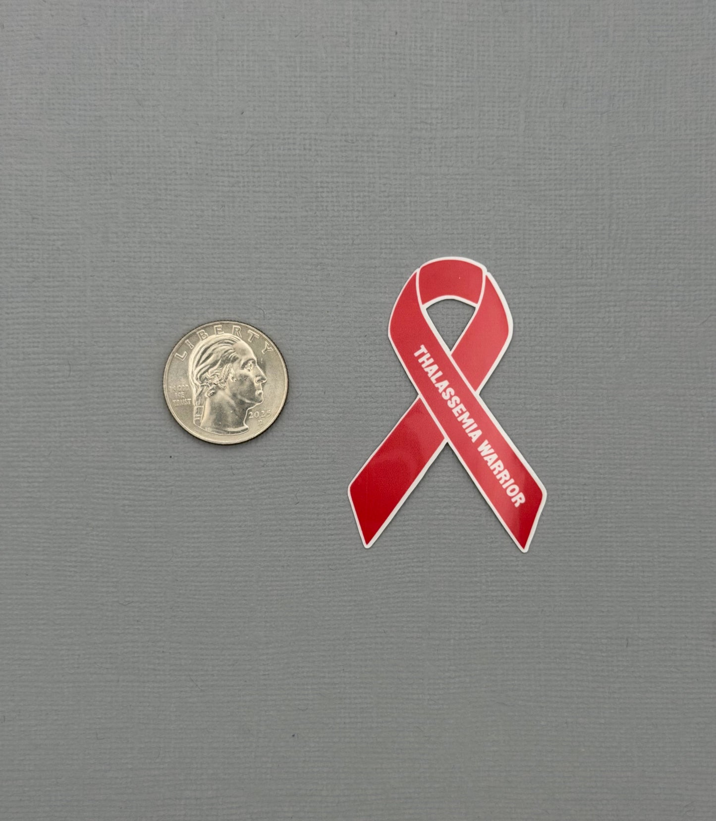 Thalassemia Warrior Ribbon Sticker or Magnet