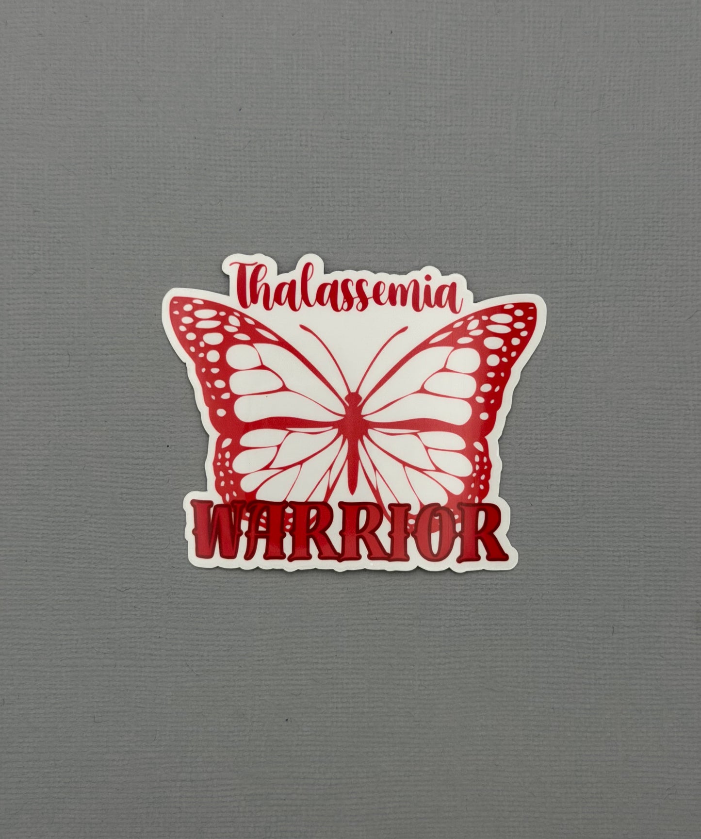 Thalassemia Warrior Butterfly Sticker or Magnet
