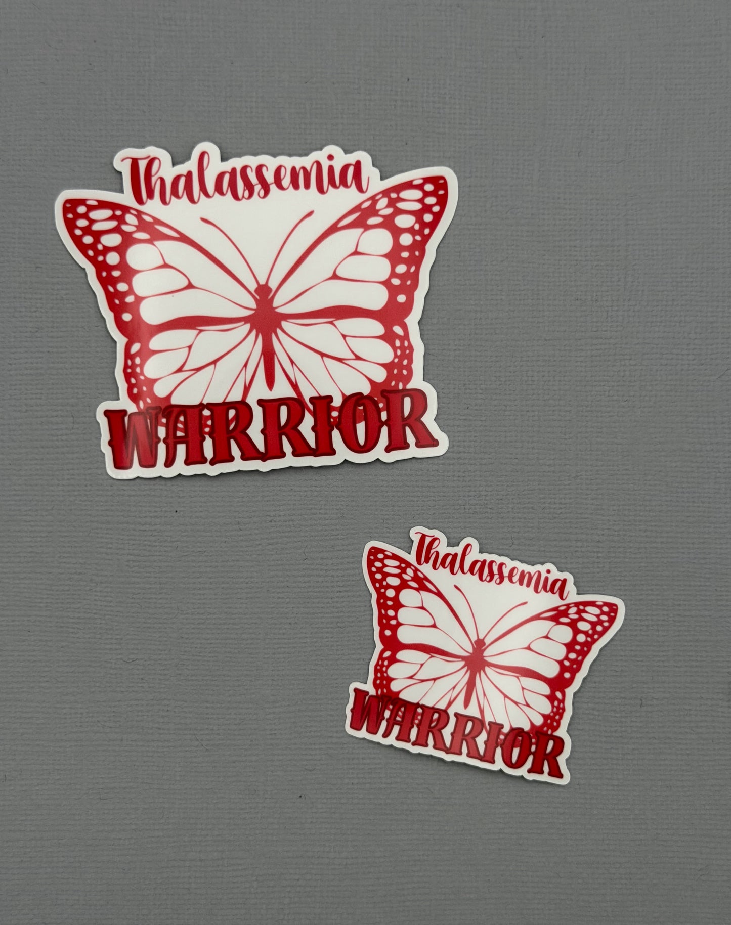 Thalassemia Warrior Butterfly Sticker or Magnet