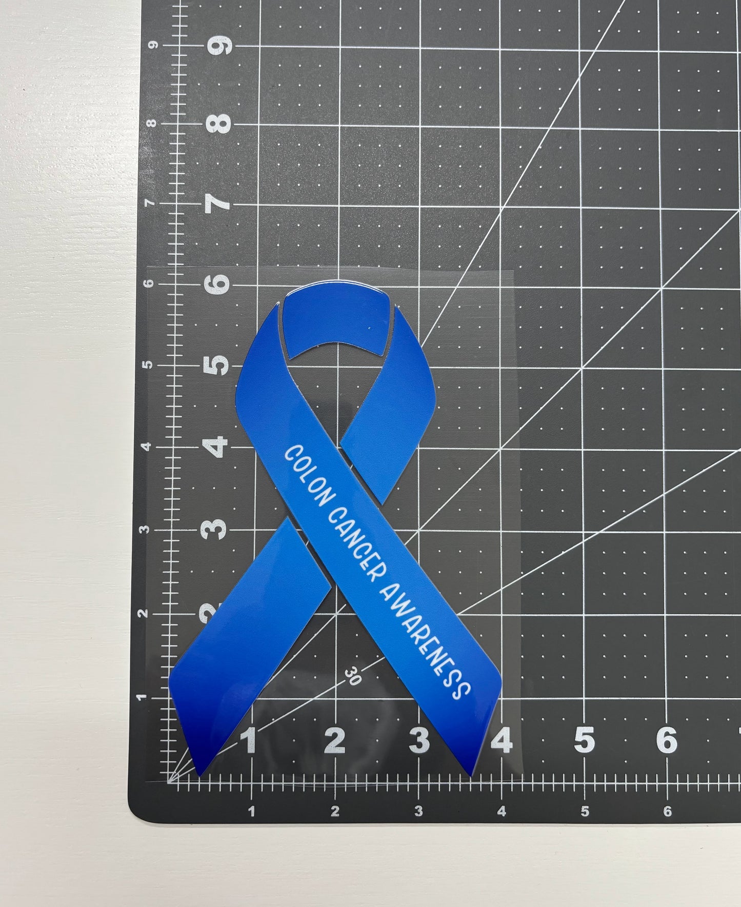 Colon Cancer Awareness Ribbon Car Decal