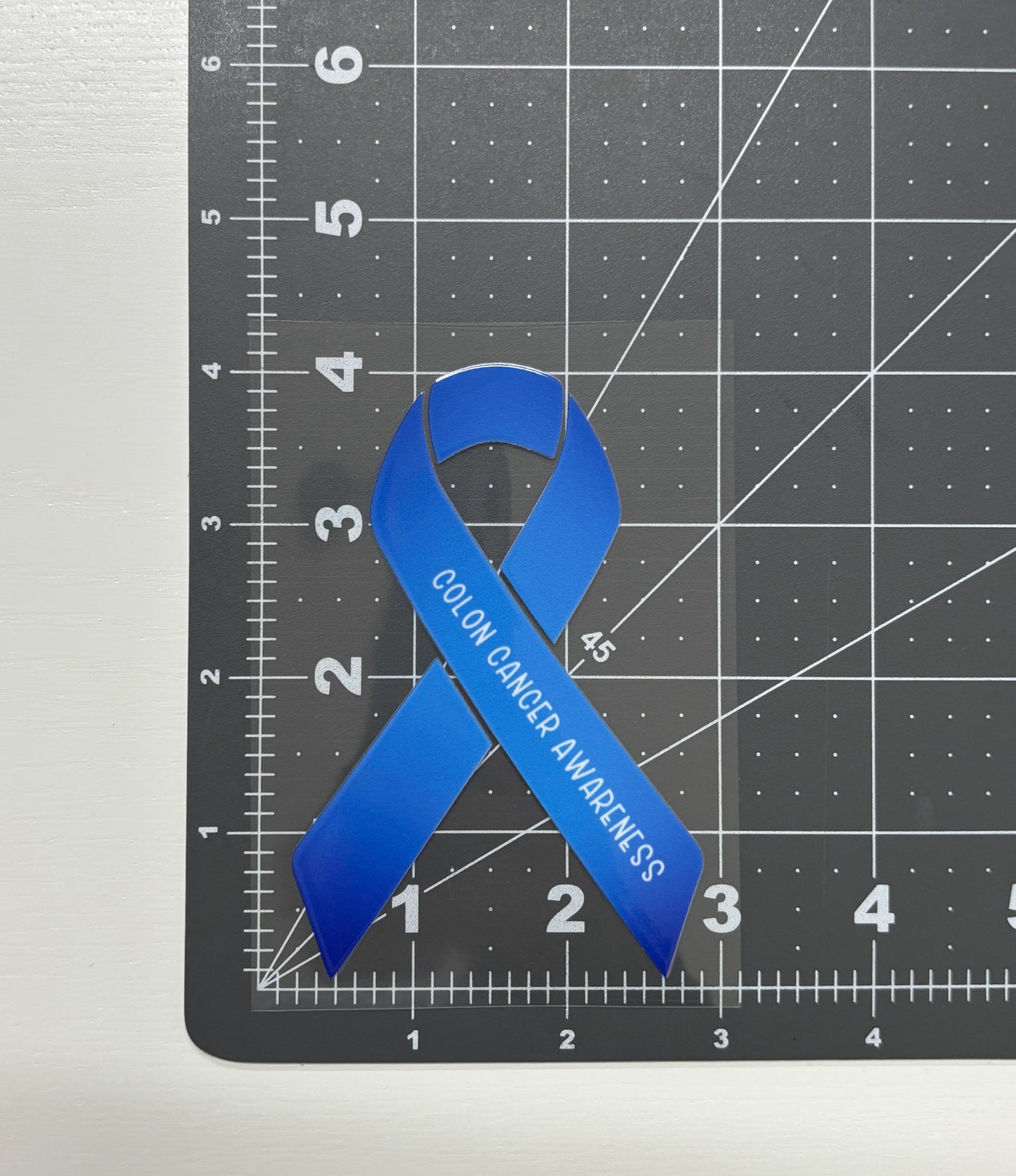 Colon Cancer Awareness Ribbon Car Decal