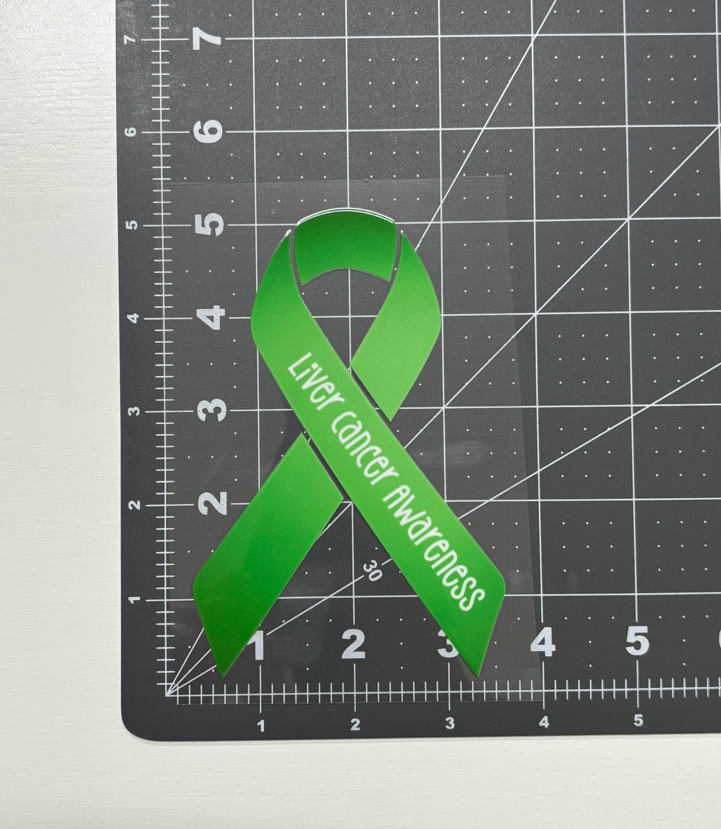 Liver Cancer Awareness Ribbon Car Decal