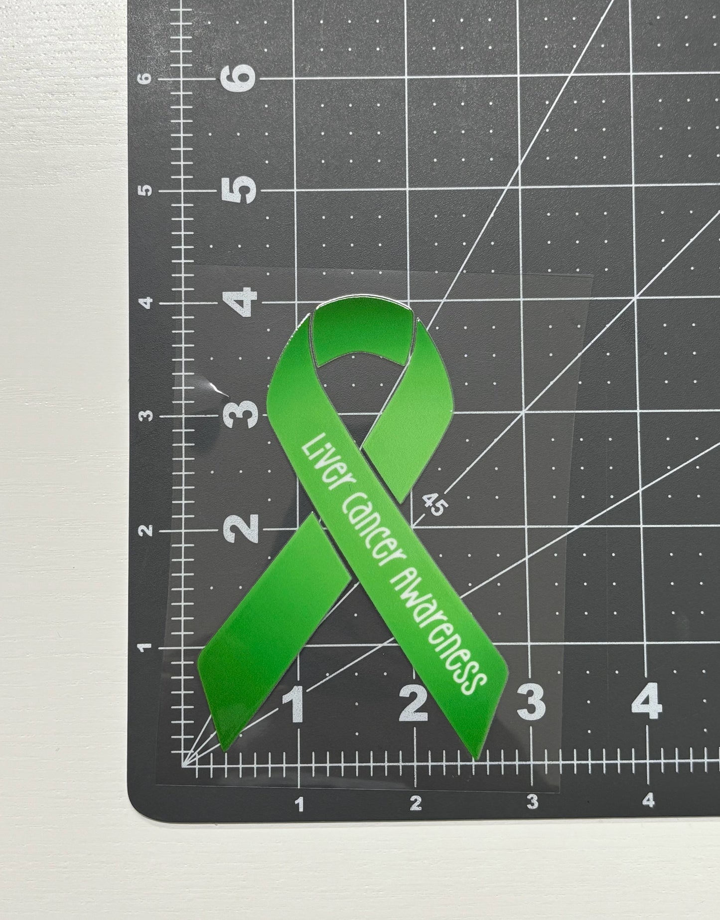Liver Cancer Awareness Ribbon Car Decal